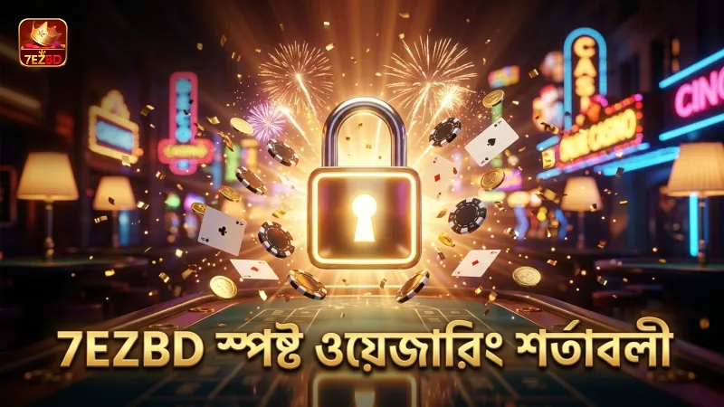 7EZBD প্রমোশনে স্পষ্ট ওয়েজারিং শর্তাবলী দেখায়