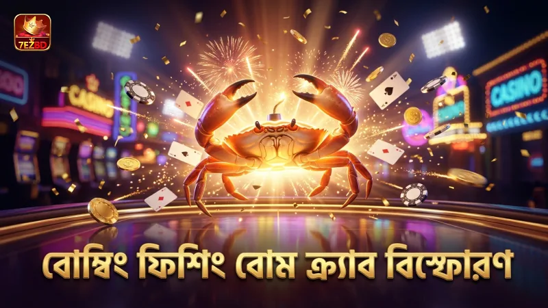 বোম্বিং ফিশিং গেমে বোম ক্র্যাব বিস্ফোরণের গুরুত্ব স্পষ্ট।